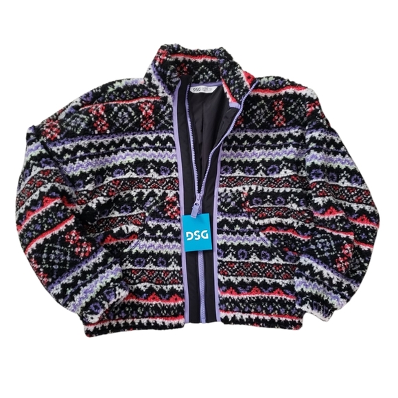 DSG Girl's Sherpa Jacket 10/12 NWT - Picture 1 of 2